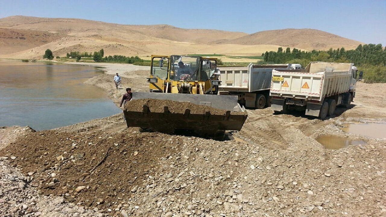 ۲۸ برداشت غیر اصولی شن و ماسه از رودخانه‌های گلستان
