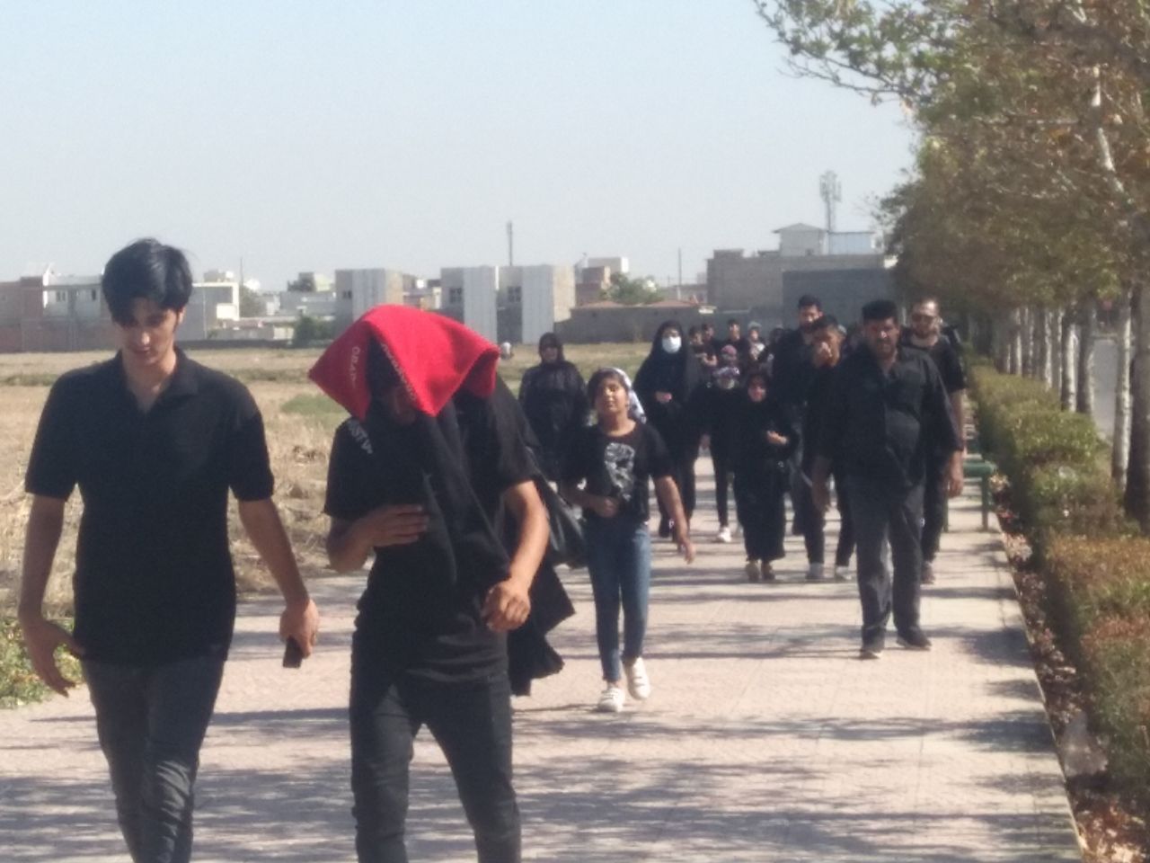 تصاویری از پیاده‌روی روز اربعین در گنبدکاووس