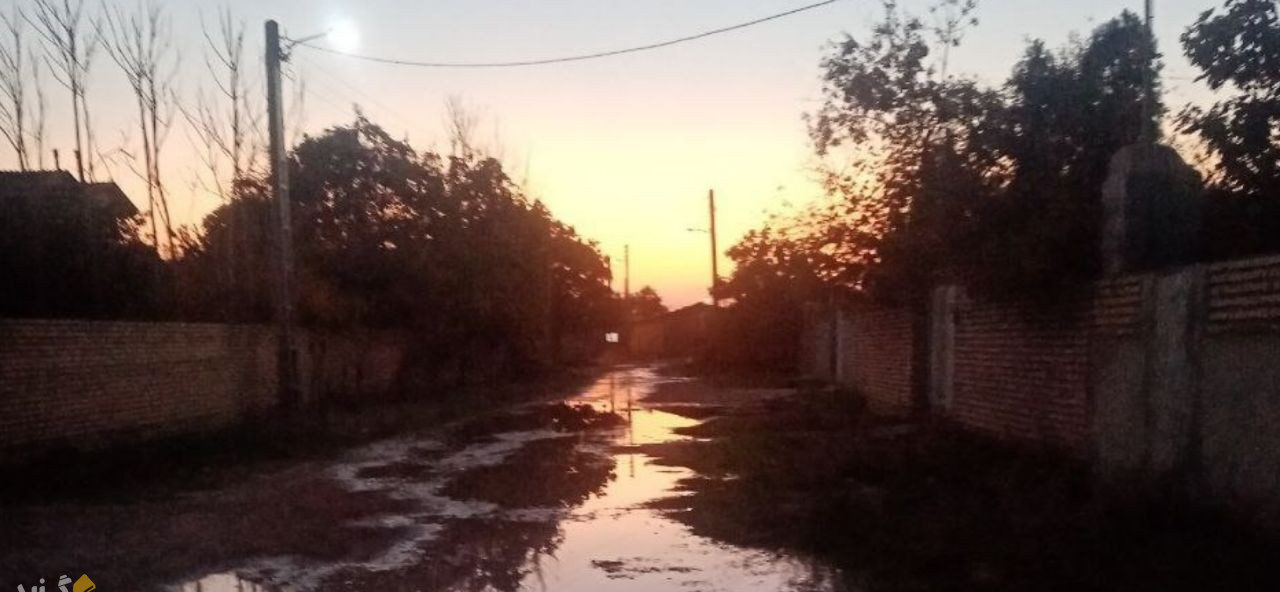 صدای شما و ترکیدگی لوله آب در روستای کاکا گنبدکاووس