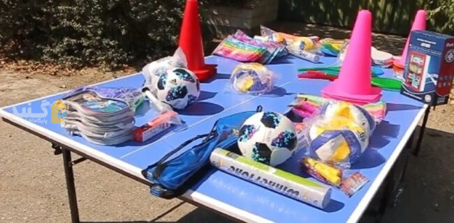 توزیع تجهیزات ورزشی در مدارس گلستان