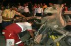 تصادف دو خودروی سواری با ۲ شتر در گنبدکاووس حادثه آفرید