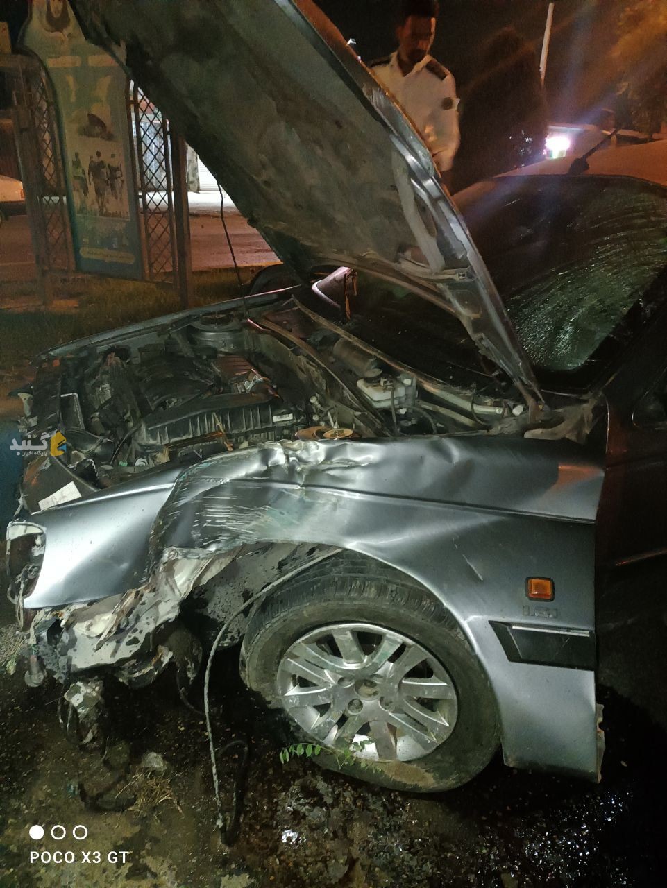 تصاویری از حادثه ورودی شهر گنبدکاووس، روبروی سیلو