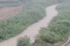 پر شدن رودخانه چهل چای از نمای مسکن مهر پیر حاجی گنبدکاووس+ فیلم