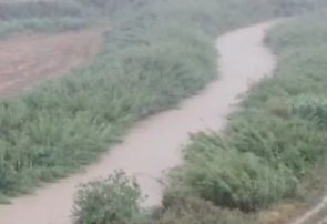 پر شدن رودخانه چهل چای از نمای مسکن مهر پیر حاجی گنبدکاووس+ فیلم