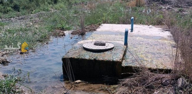 هدررفت آب شرب در روستای سلاق قلیچ تپه واقع در بخش مرکزی گنبدکاووس