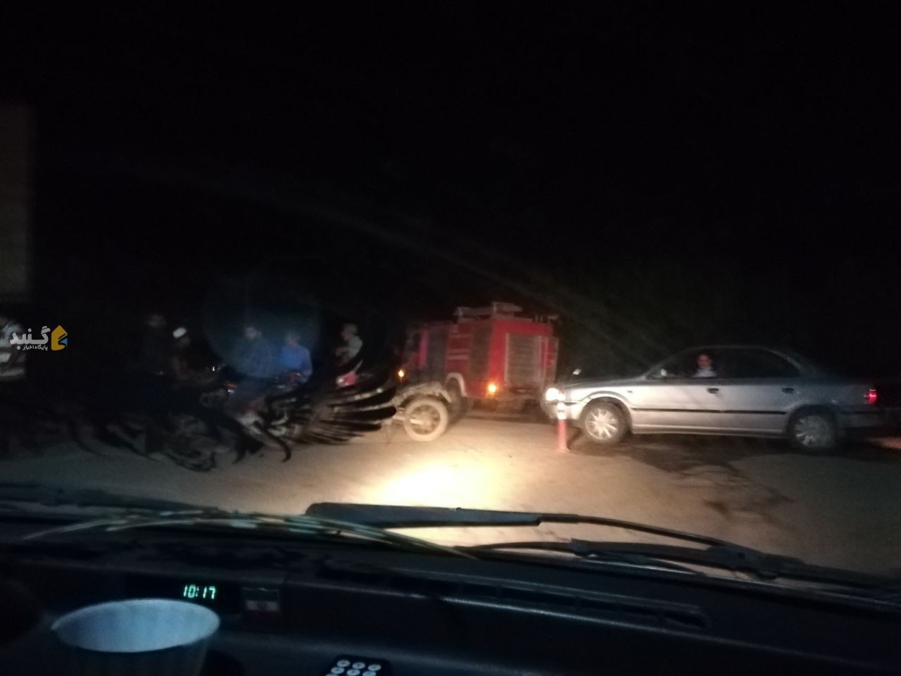 انسداد جاده شهر تاتار علیا به هیوه چی گنبد و روستای قورچایی