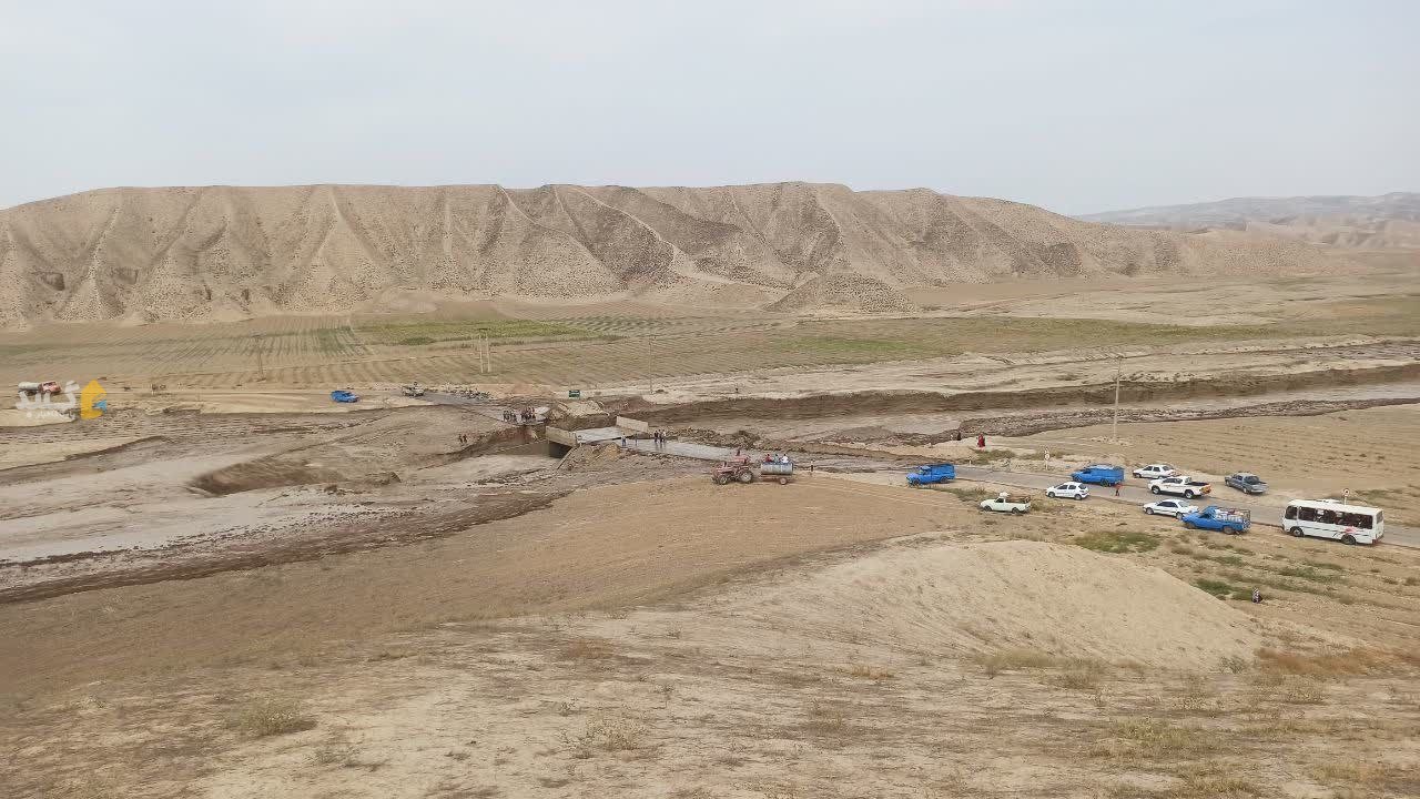 پل روستای اوقچی کلاله تخریب شد +فیلم