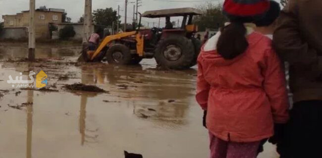 گزارش تصویری سیلاب روستای سارجه کر گنبدکاووس