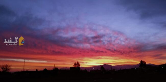 تصاویری از پدیده زیبای صبح آسمان گنبدکاووس