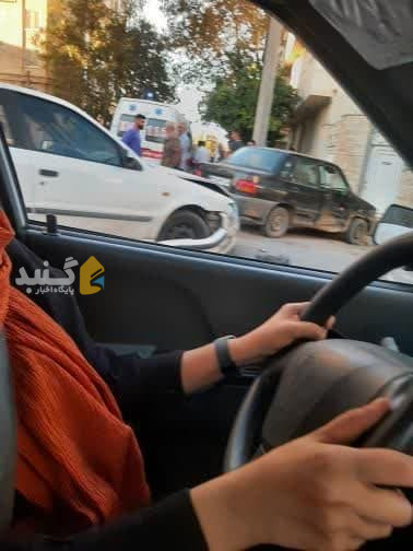 تصادف دیشب در خیابان سپهبد قرنی، تقاطع خیابان دانشگاه + نکته
