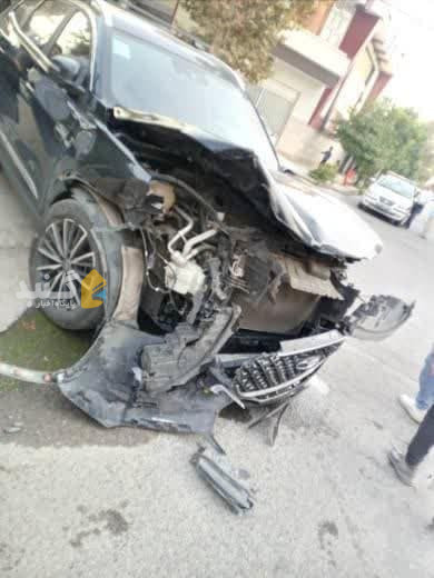 تصادف دیشب در خیابان سپهبد قرنی، تقاطع خیابان دانشگاه + نکته