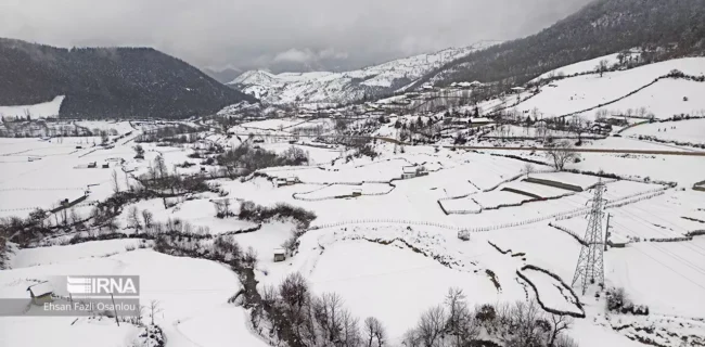 یک چهارم استان گلستان پوشیده از برف است