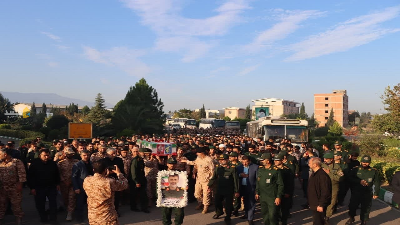 تشییع پیکر سردار شهید حمید مازندرانی در گرگان