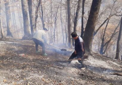 مهار و اطفاء چندآتش سوزی نقطه ای عرصه های منابع طبیعی گلستان