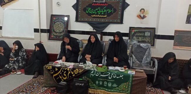 میدان‌داری بانوان گلستان در عزای حسینی