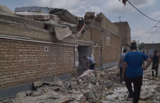 حادثه انفجار گاز منزل مسکونی در گنبدکاووس